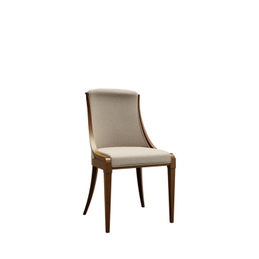 Finemente imbottita e sagomata, Musa è una sedia confortevole dal design inconfondibile.